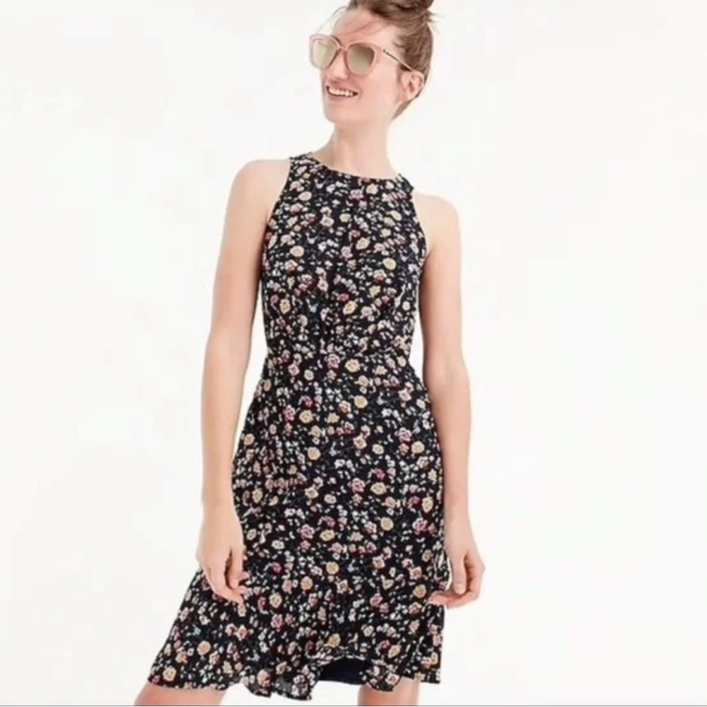 J. Crew Mercantile ruched waist vintage dress Floral Sz 2